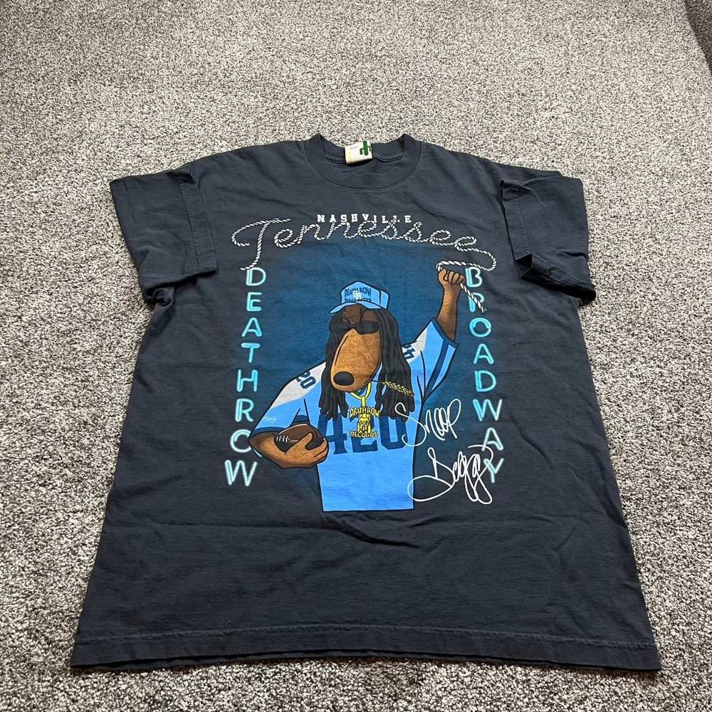 Snoop Dogg Death Row Records Nashville Broadway Graphic T Shirt Mens XL‎